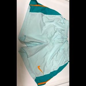 Nike dri-fit running blue shorts